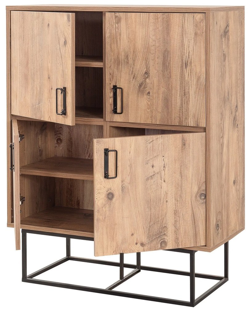 Armário Multiusos Quantum – Pinho Atlântico – 93x115x36 cm