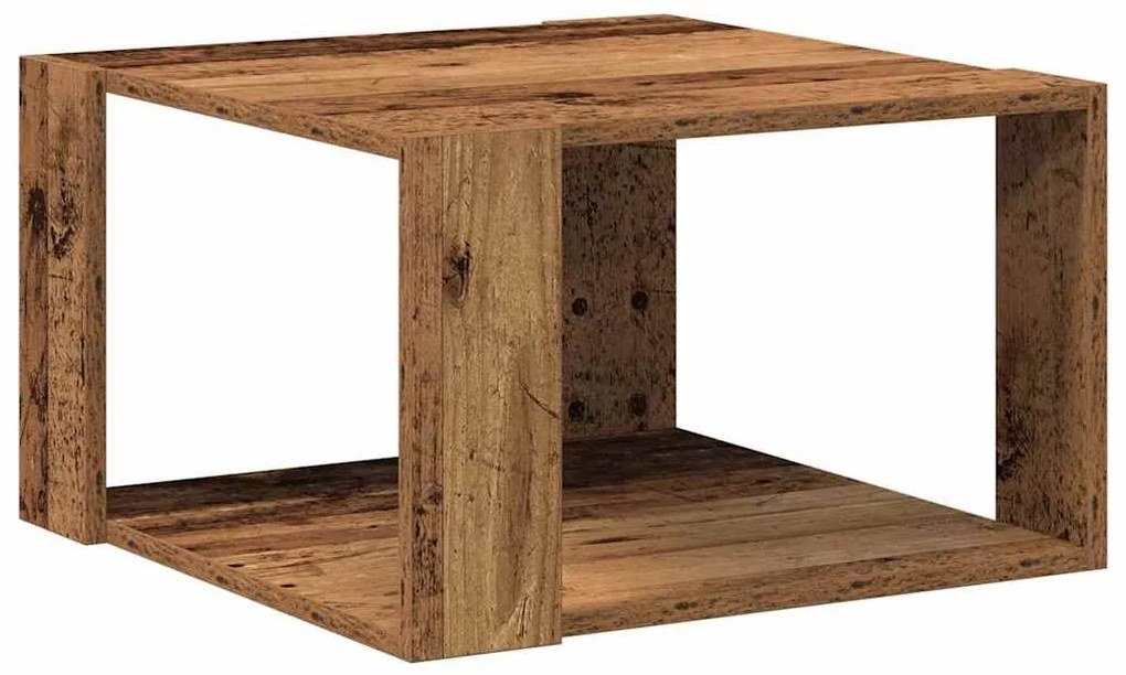Mesa de Café Madeira Velha 51.5x51.5x30 cm Madeira de Engenharia