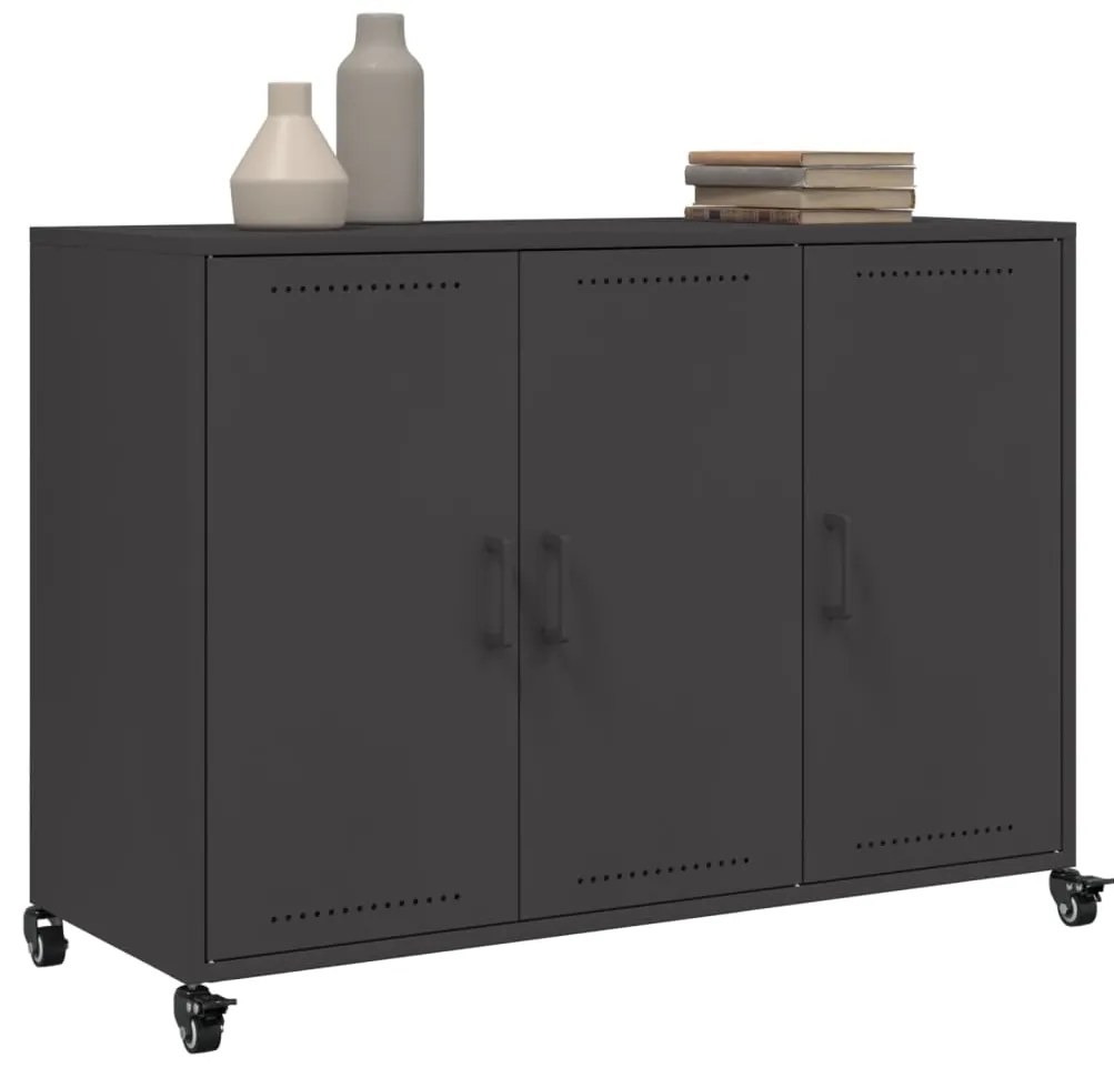 Aparador 100,5x39x72 cm aço preto