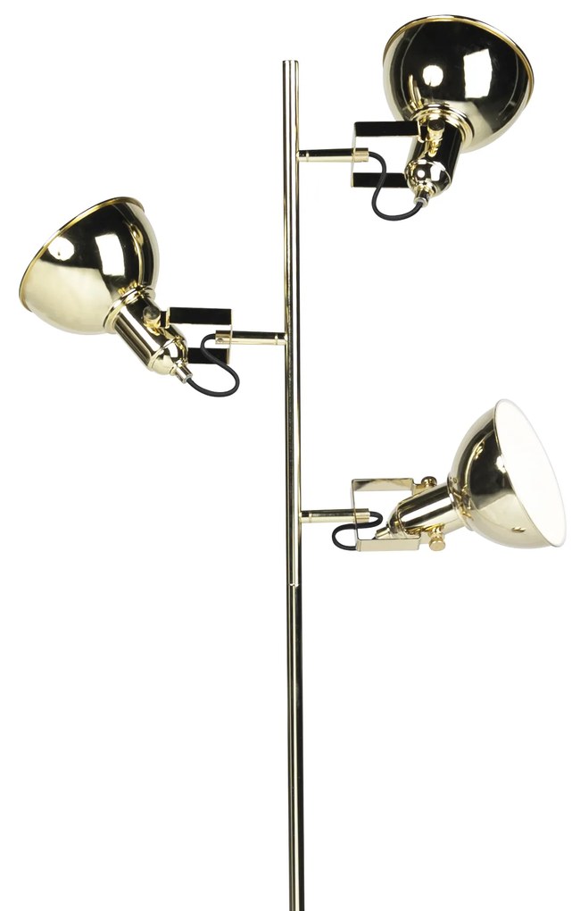 Candeeiro de pé design dourado 3-luzes - TOMMY Design,Art Deco
