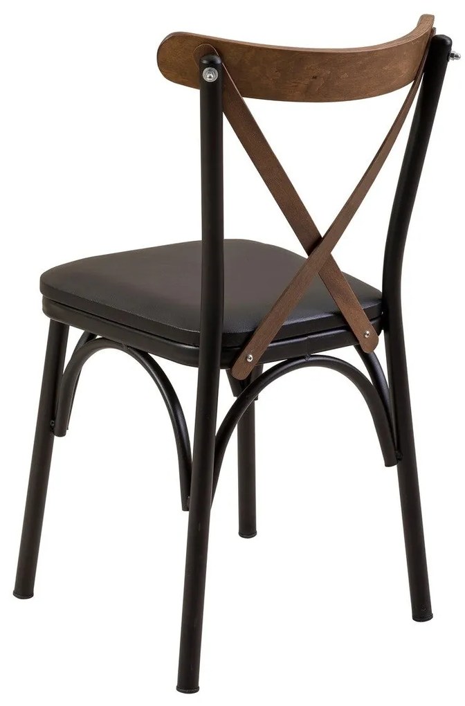Conjunto de Mesa de Jantar Extensível Oliver – Preto Nogal – Mesa: 100