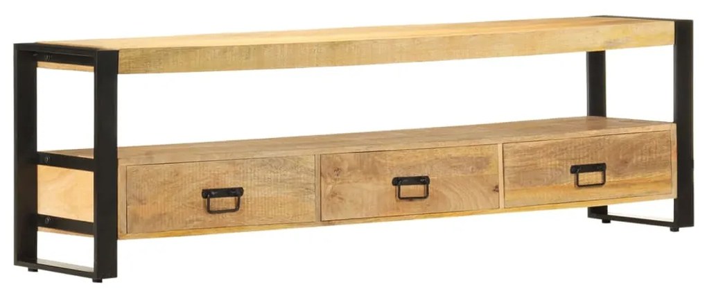 vidaXL Móvel de TV 150x30x45 cm madeira de mangueira maciça