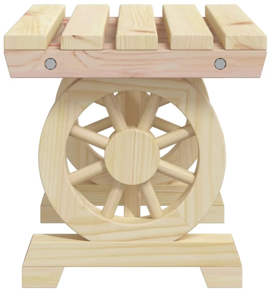 5 pcs conjunto de jantar p/ jardim madeira de abeto maciça