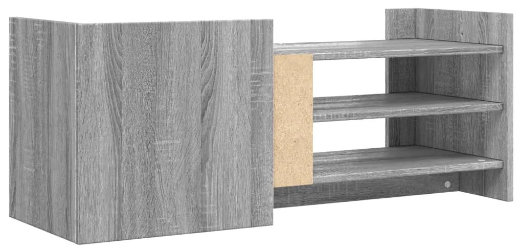 Móvel de TV 100x35x40 cm derivados de madeira cinzento sonoma