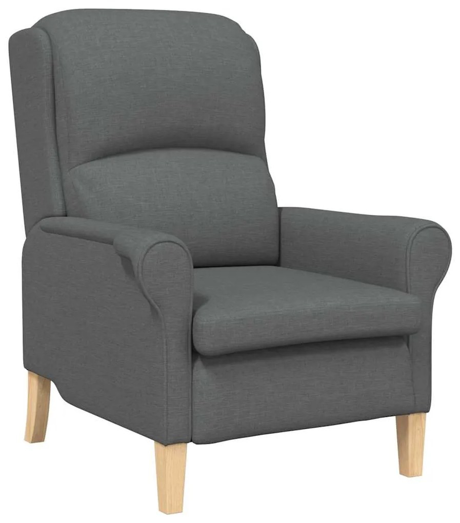 Poltrona Cinza Escuro 52 cm Tecido