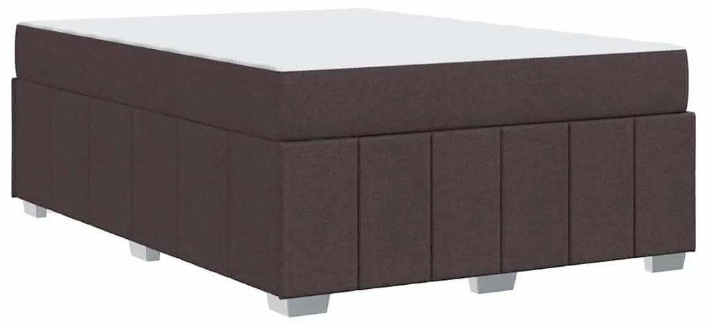 Estrutura da Cama Castanho escuro 160 x 200 cm tecido
