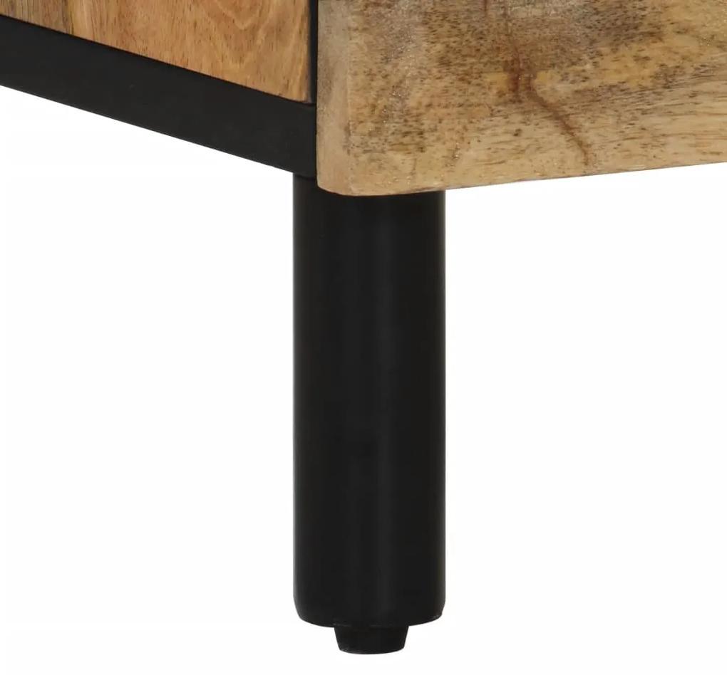 Mesa de cabeceira 50x33x60 cm madeira de mangueira maciça