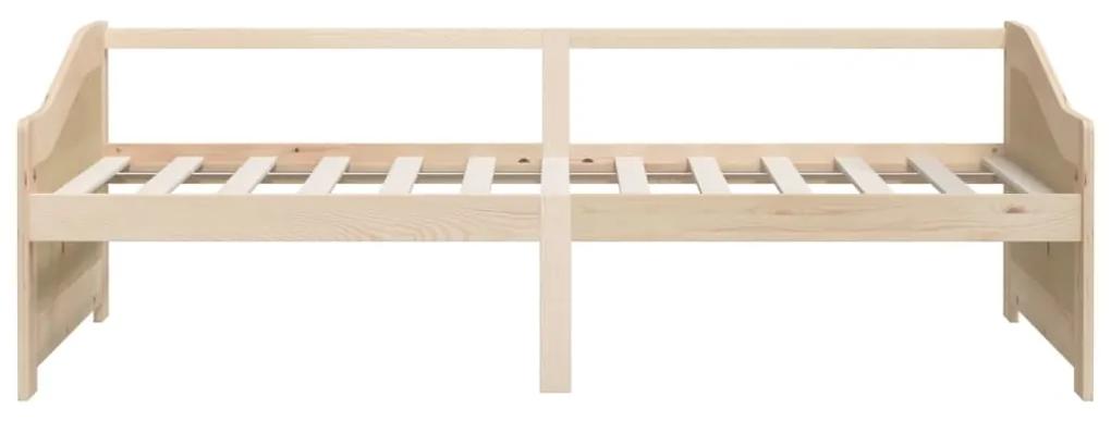 Sofá-cama de 3 lugares 90x200 cm madeira de pinho maciça