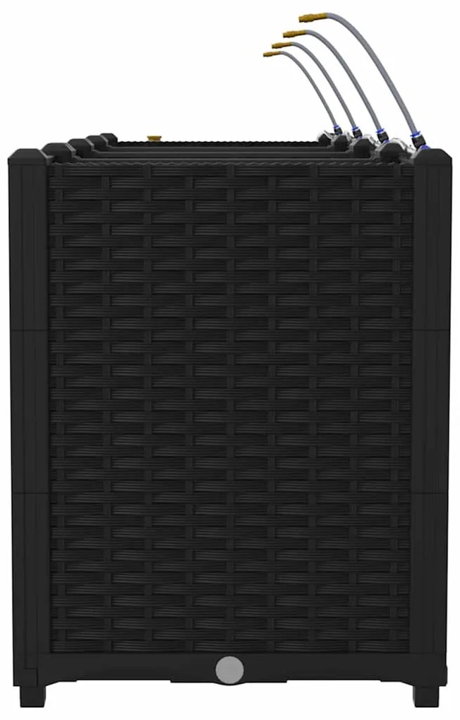 Jardineiras de Jardim 1 pc Preto 160 x 40 x 52 cm Plástico