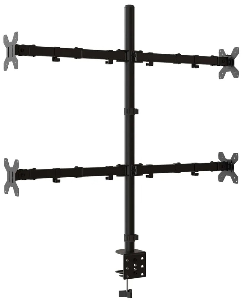 Suporte para monitor VESA 75/100 mm aço preto