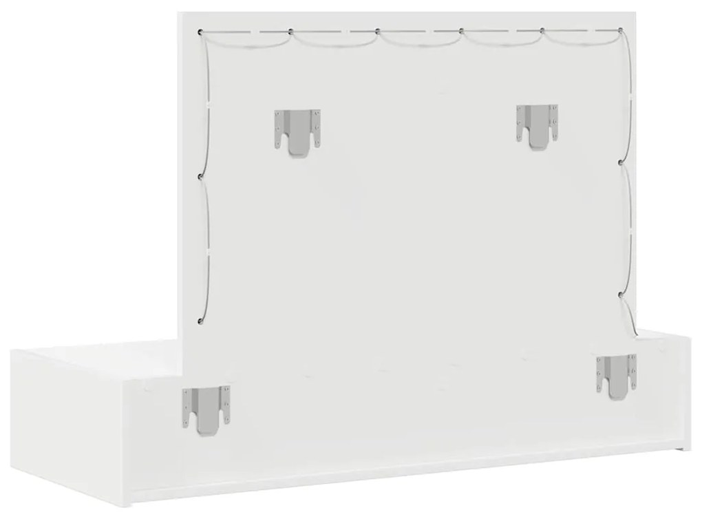 Mesa de Maquilhagem Suspensa com Luzes LED Brancas