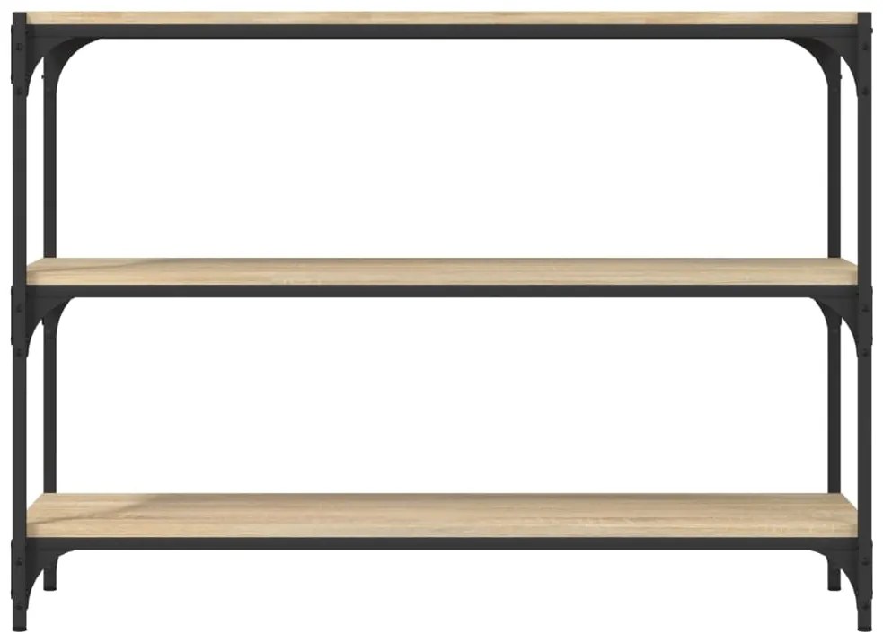Estante 100x33x70,5 cm derivados de madeira/aço carvalho sonoma