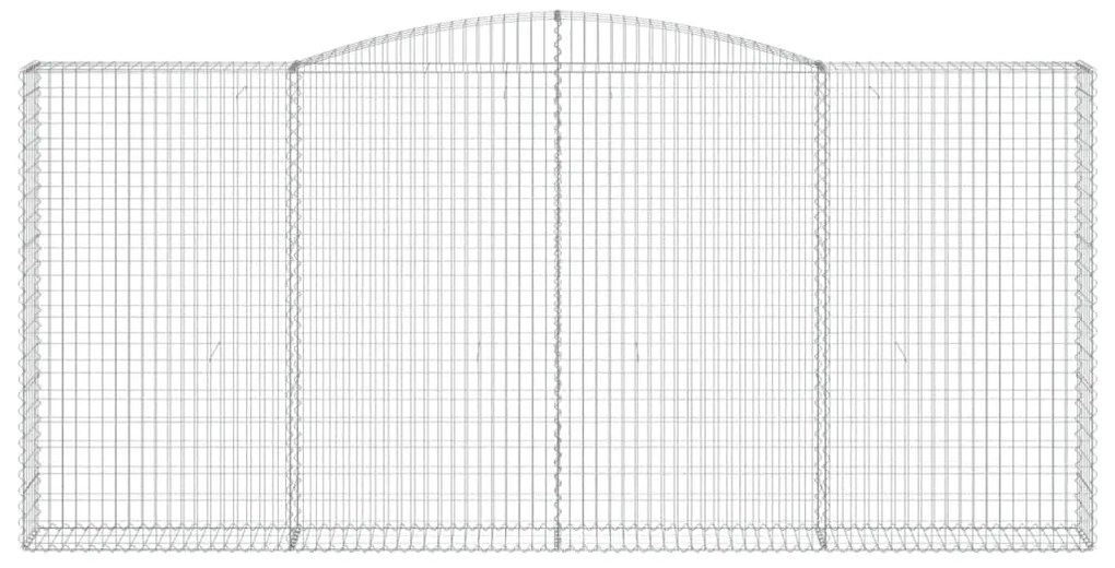 Cestos gabião arqueados 6pcs 400x30x180/200cm ferro galvanizado