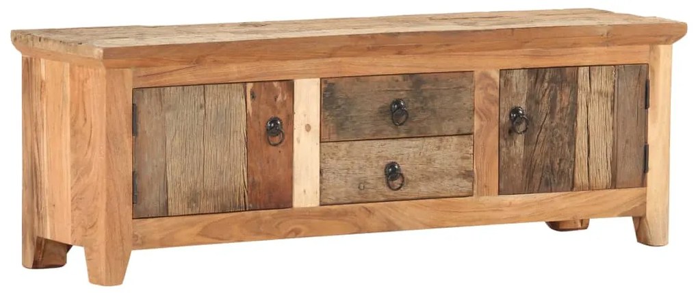 Móvel de TV 120x30x40 cm madeira acácia e recuperada maciças