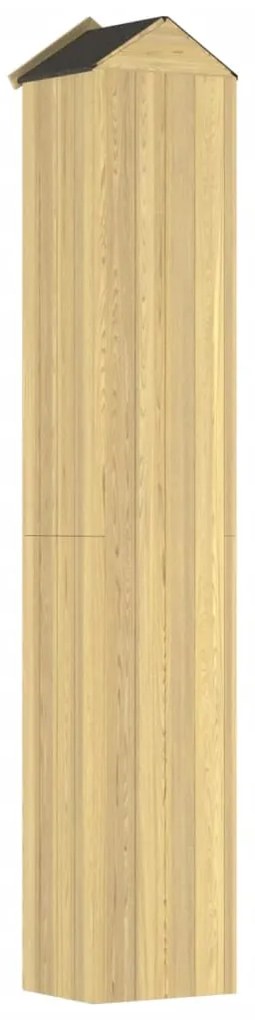 Abrigo p/ ferramentas de jardim 40x33x222 cm pinho impregnado