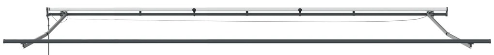 Toldo Retrátil Automático vidaXL com LED Cinzento-claro 600x300 cm