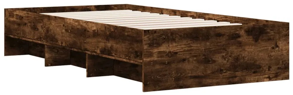 Estrutura cama s/ colchão derivados de madeira carvalho fumado