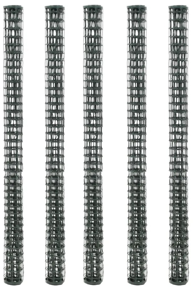 Redes de vedação para jardim 5 pcs PEAD 1x1,2 m verde