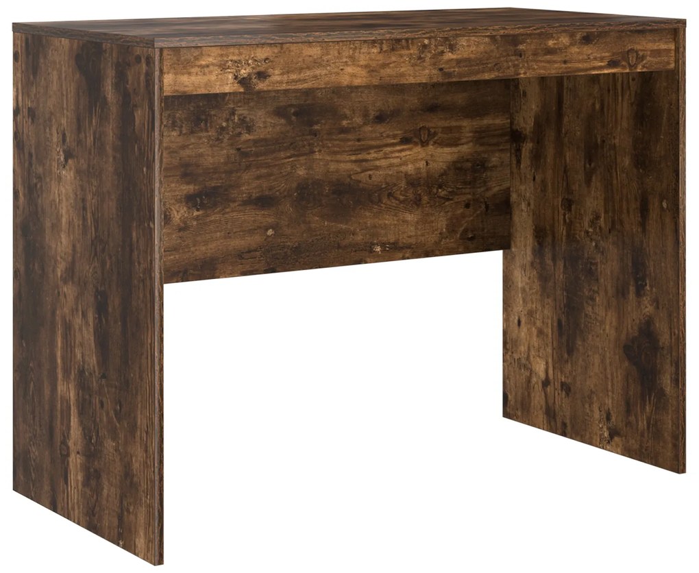 Mesa com Armazenamento Carvalho Fumado Madeira de Engenharia