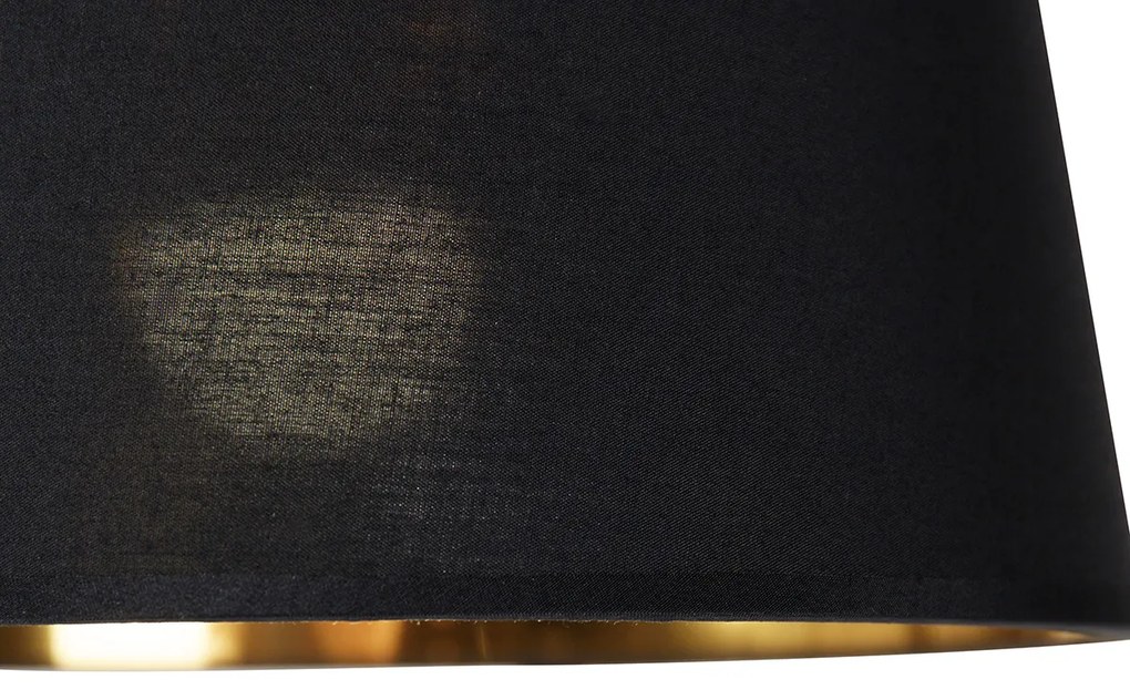 LED Candeeiro de Arco Inteligente Preto com Dourado incl. Wifi A60 - Arc Basic Moderno