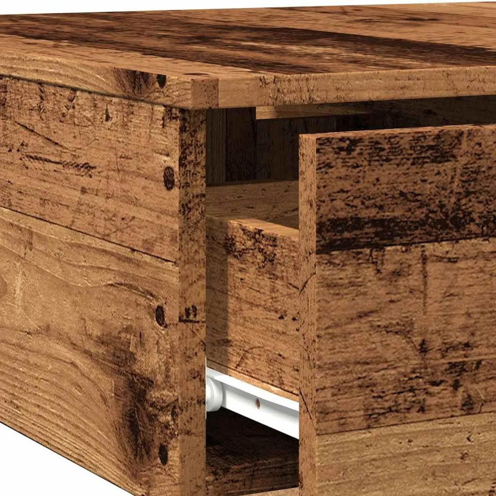 Mesa de centro 90x60x31 cm derivados de madeira madeira velha
