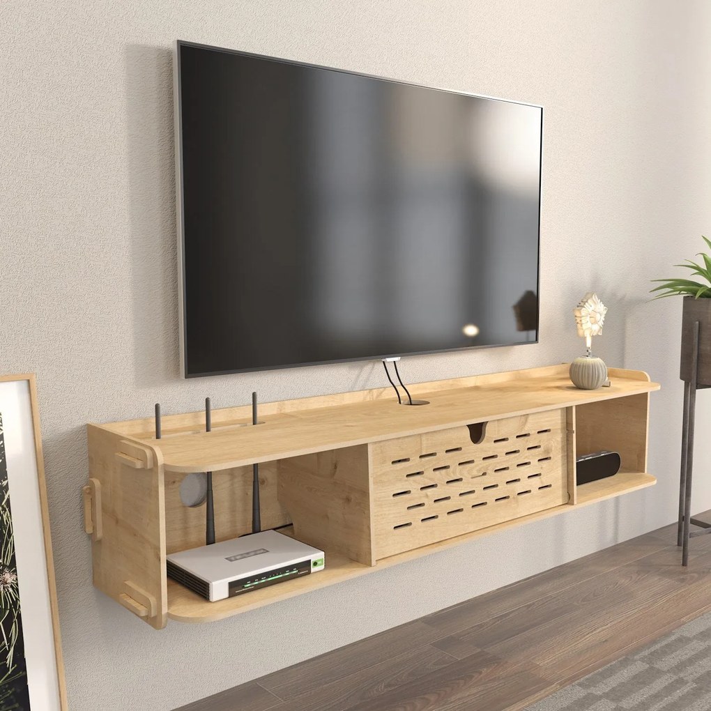 Móvel para TV Sima – Carvalho – 116,5 cm x 19,5 cm x 24,5 cm