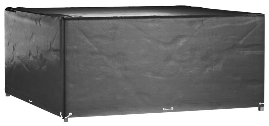 Capas p/ mobília de jardim 2 pcs 16 ilhós 205x205x90cm quadrado