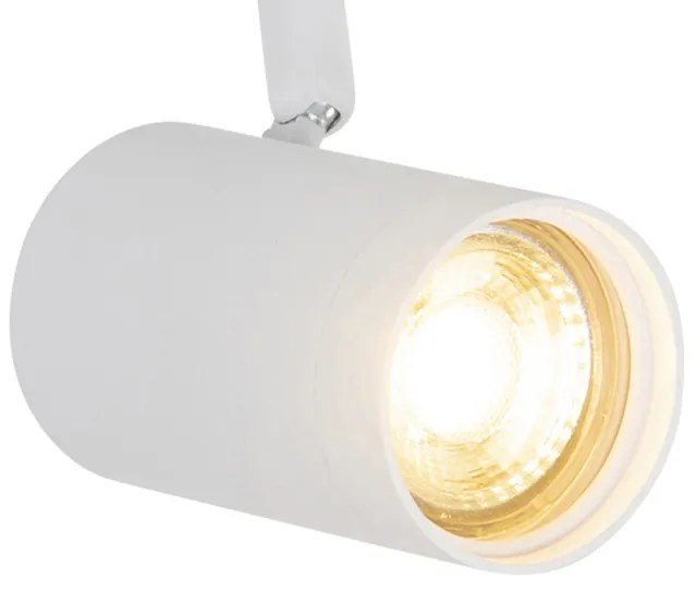 LED Sistema de iluminação de trilho inteligente branco 1-fase 3 luzes incluindo Wifi GU10 - Iconic Jeana Moderno