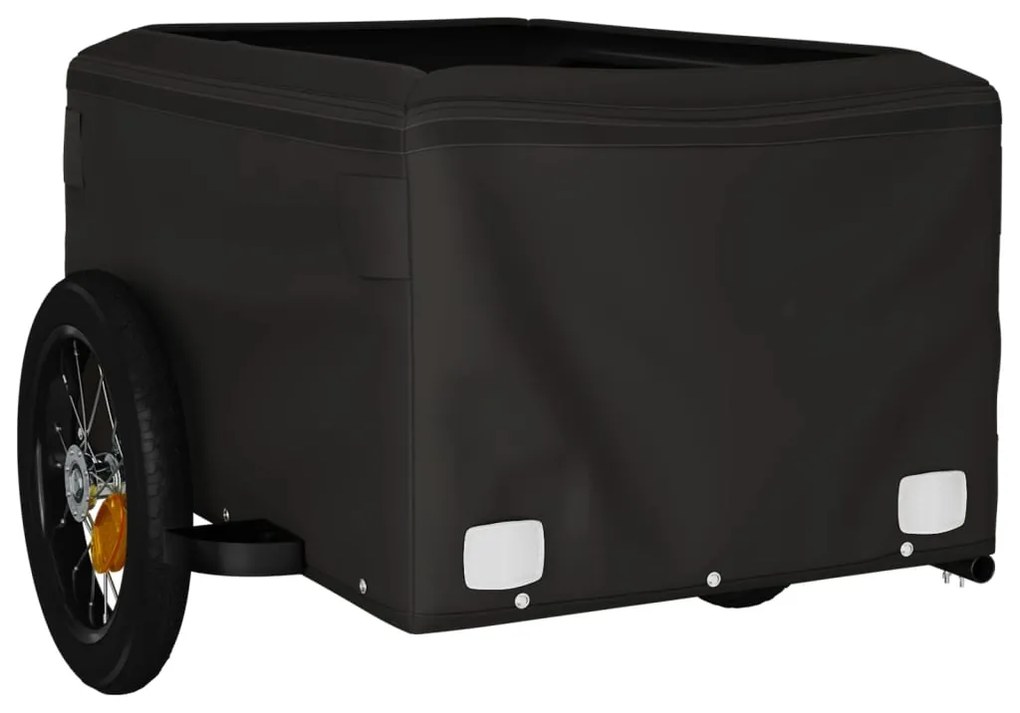 Reboque para bicicleta 30 kg ferro preto e verde