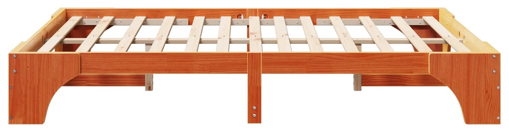 Estrutura de Cama Castanho encerado Madeira 160 x 200 cm Durável