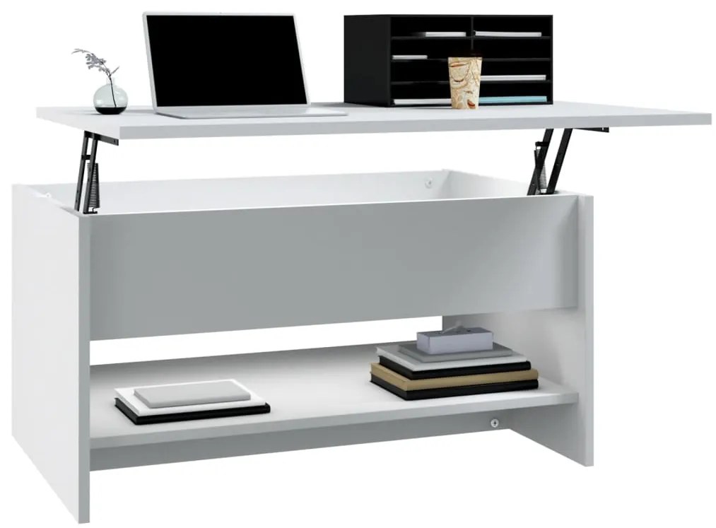 Mesa de centro 80x50x40 cm derivados de madeira branco