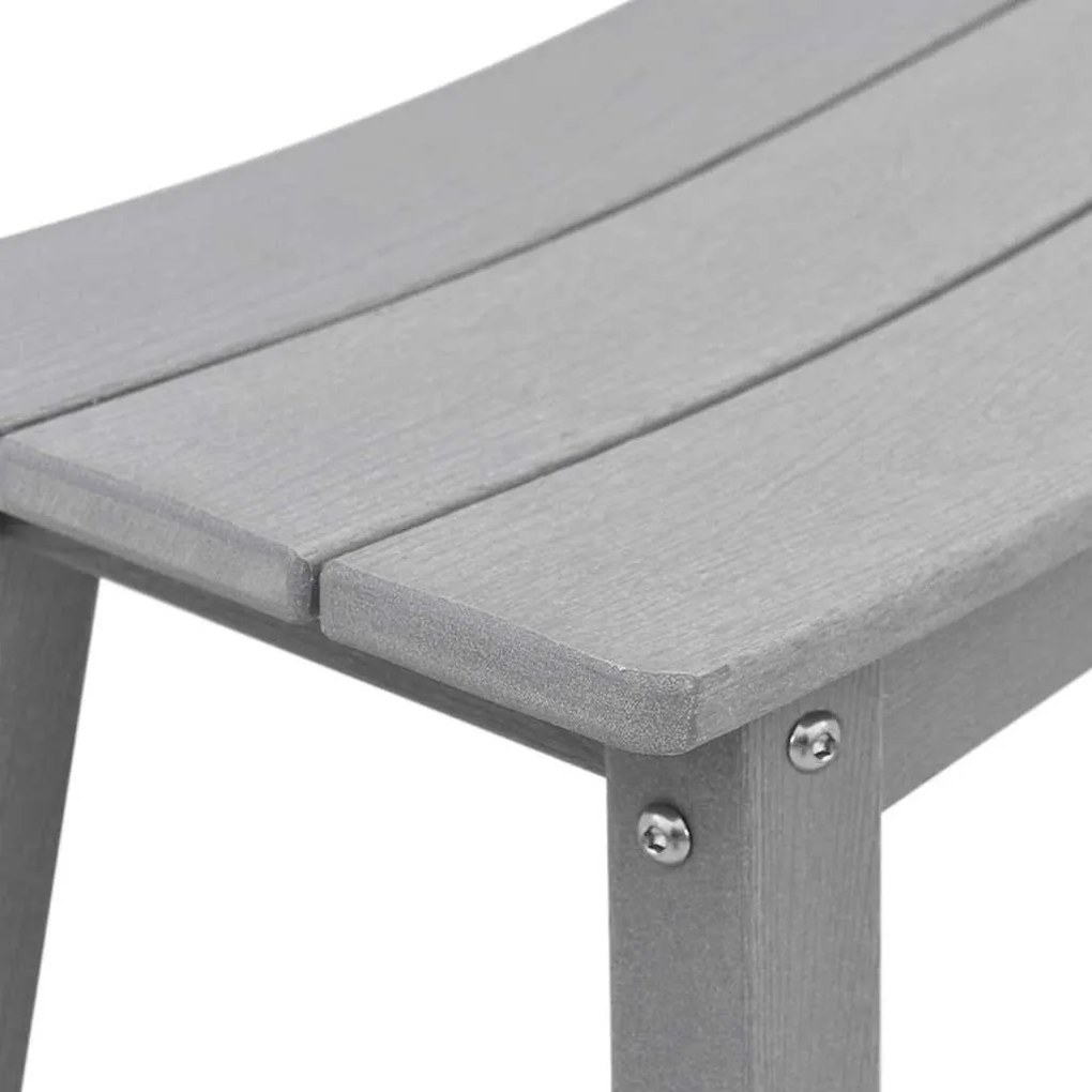 Banquetas 2 pcs Cinzento-Claro HDPE