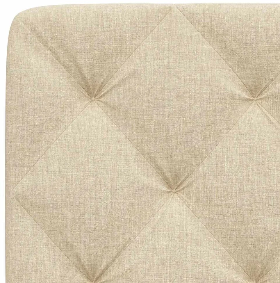 Almofadão de cabeceira 140 cm tecido creme