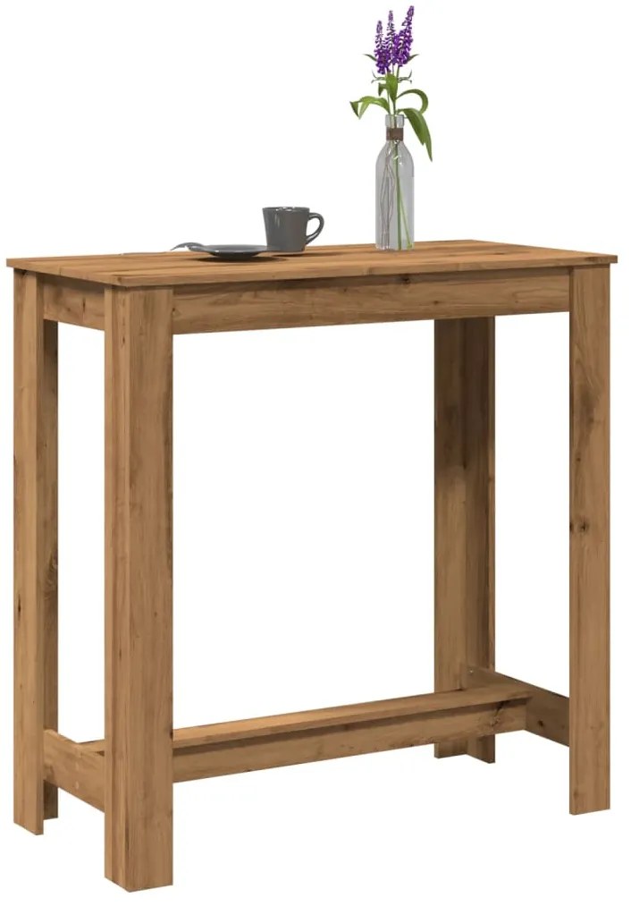 Mesa de bar 102x50x103,5cm derivados madeira carvalho artisiano
