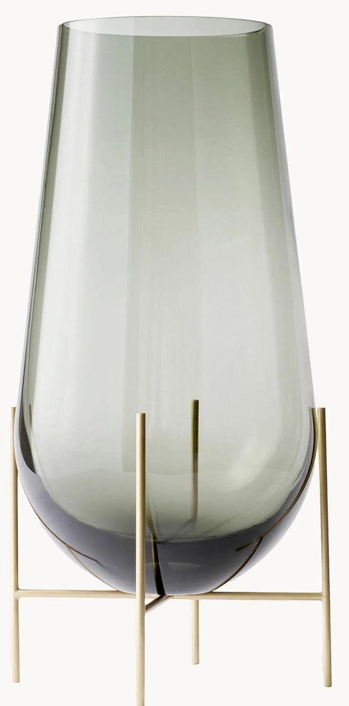 Jarra de vidro artesanal Échasse, Alt 28 cm