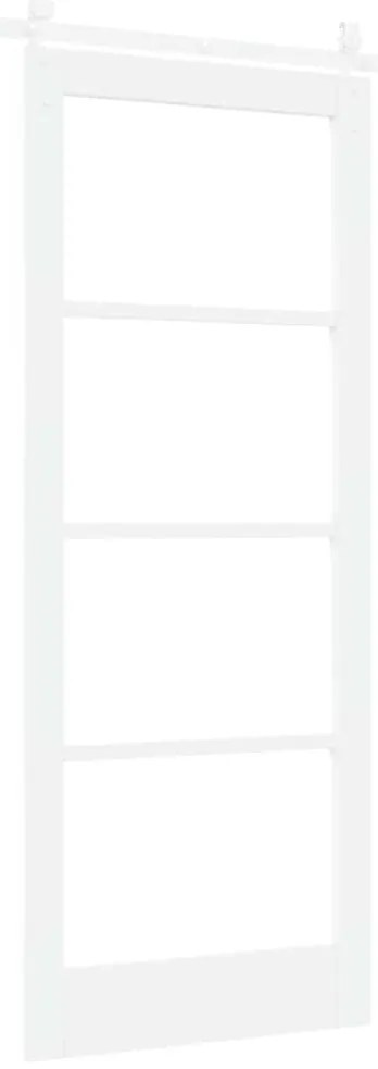 Porta Deslizante vidaXL com Conjunto de Hardware Branca 83x202 cm Made