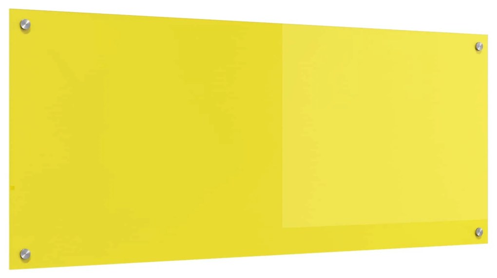 vidaXL Proteção de Cozinha Amarelo 120 x 50 cm vidro temperado