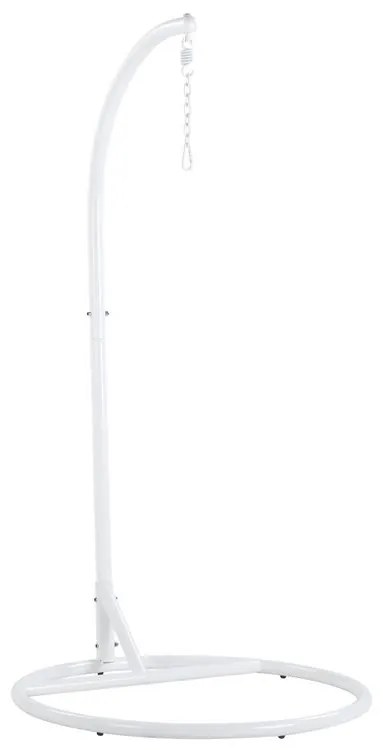 Cadeira suspensa em rattan branco com suporte ALBA Beliani