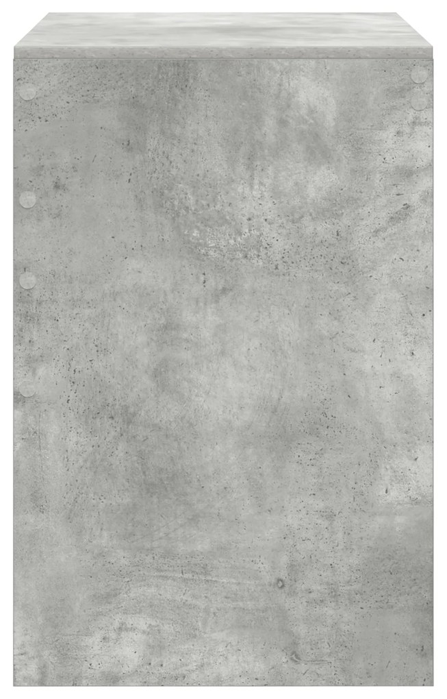 Escrivaninha Cinza-Concreto MDF 100 x 50 x 76 cm Escrivaninha