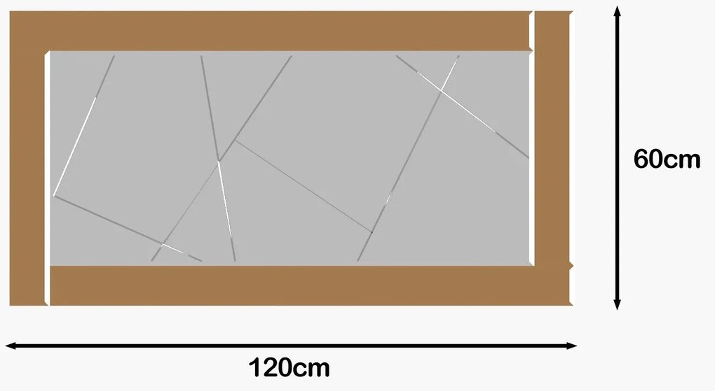 Espelho Pierre – Bronze – 60 cm x 120 cm x 2,2 cm