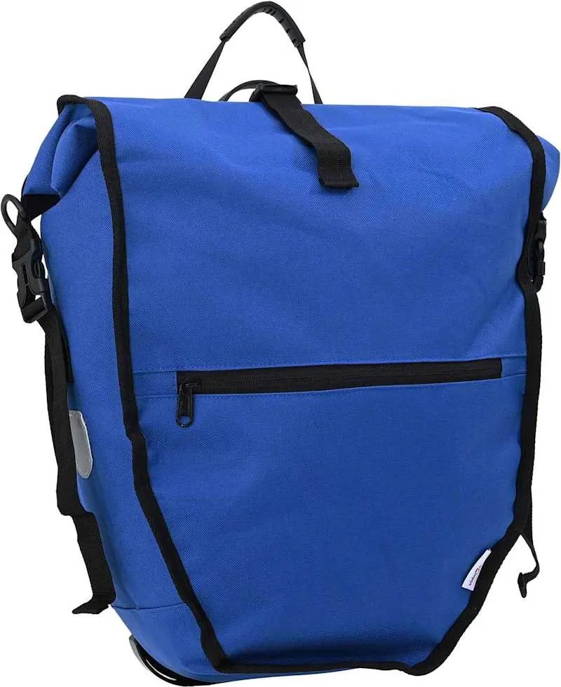 vidaXL Bolsa de Bicicleta Azul 32,5 x 17 x 57 cm Poliéster