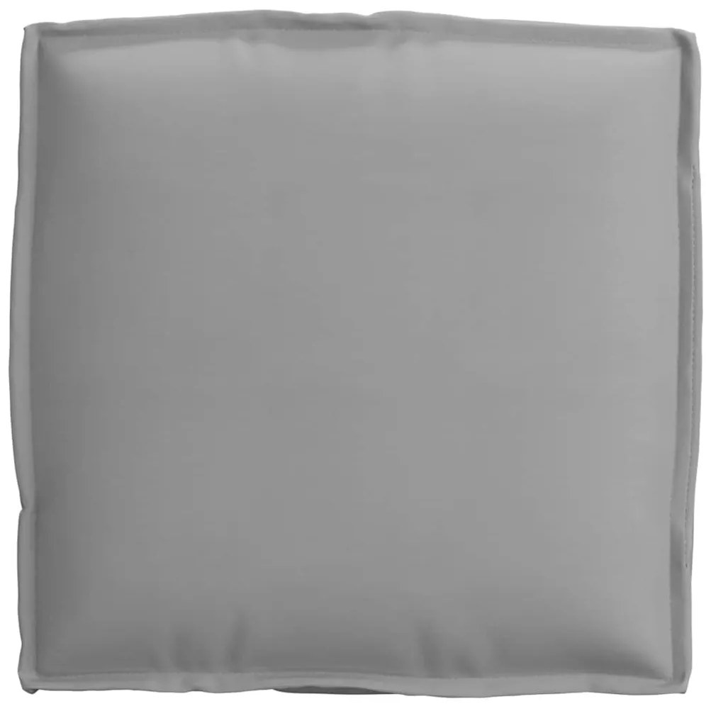 Almofadas de palete para assento, 6 pcs, cinza, 40x40x8 cm, tecido Oxf