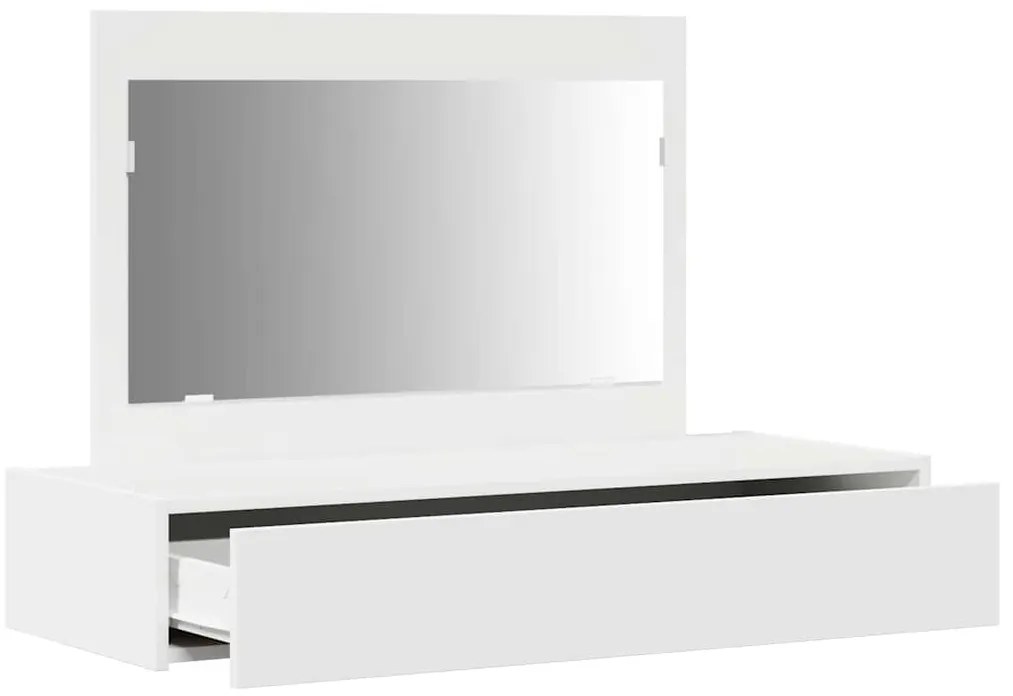 Aparador de parede branco 100x40x70 cm