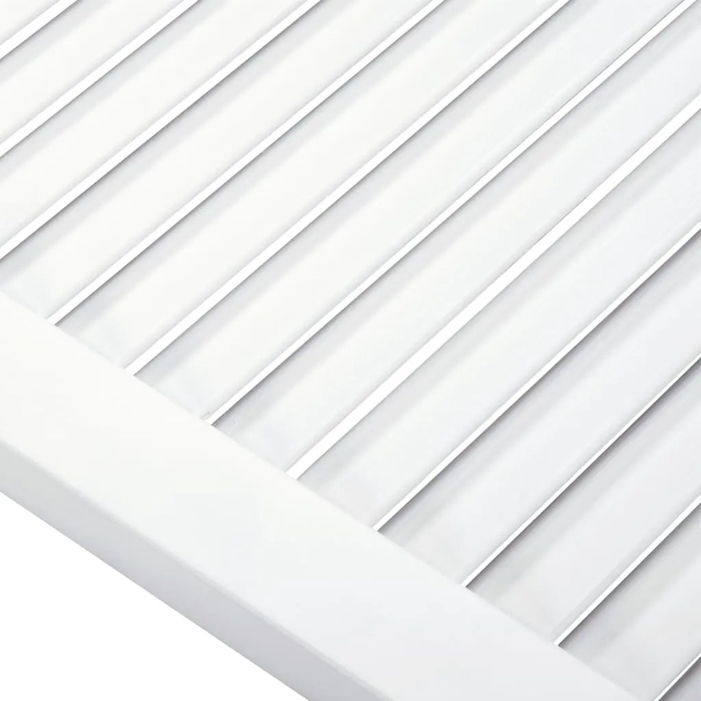 Portas de armário 2 pcs design de persiana pinho maciço branco