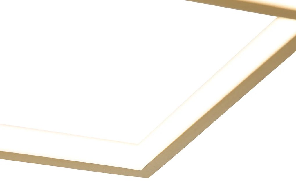 Candeeiro de teto dourado com LED 3 passos regulável 4 luzes - Lejo Design