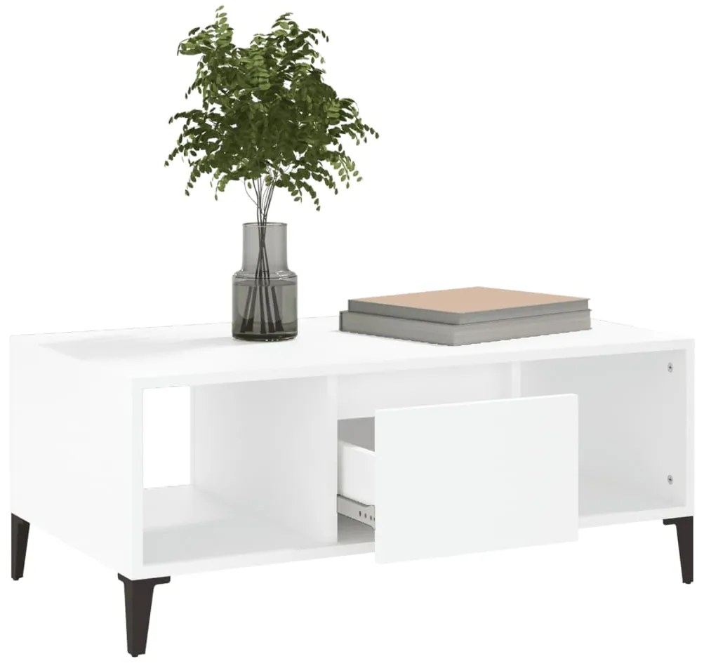 Mesa de centro 90x50x36,5 cm derivados de madeira branco