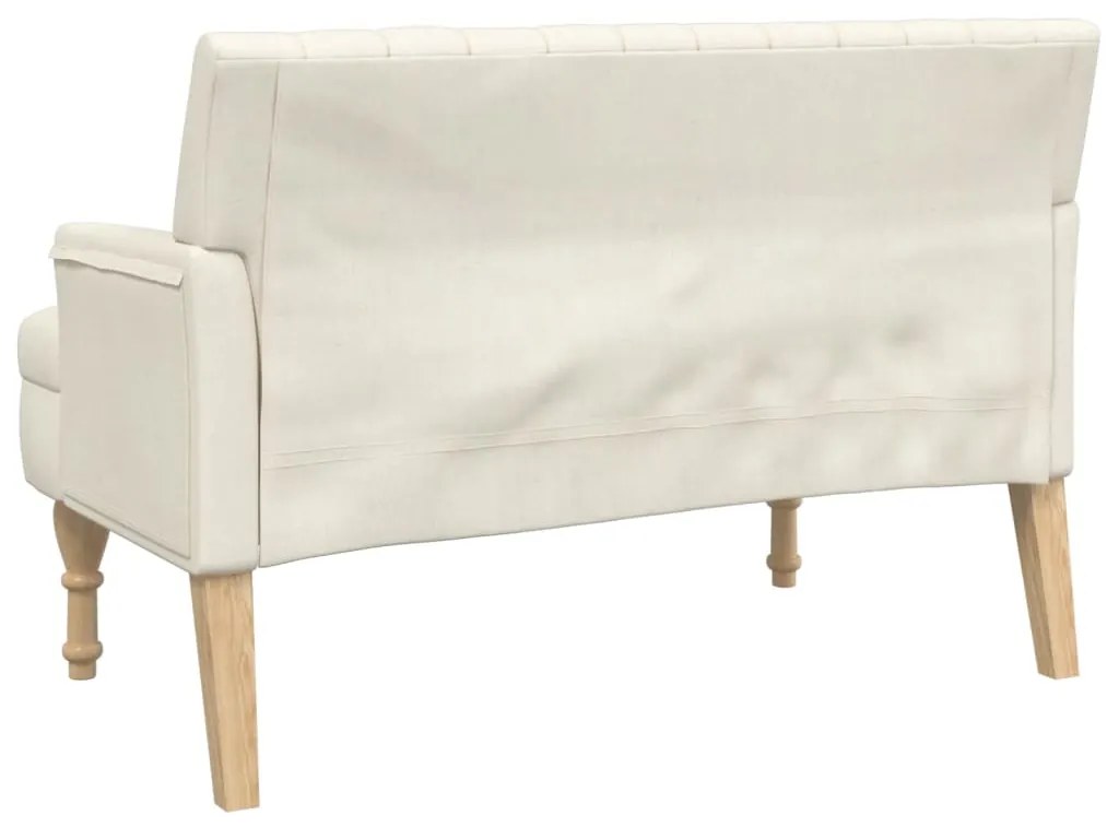 Banco com almofadões 113x64,5x75,5 cm linho