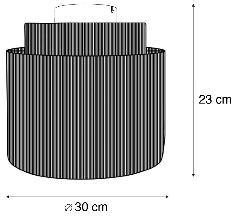 Plafon de teto Japandi castanho com corda - Smille