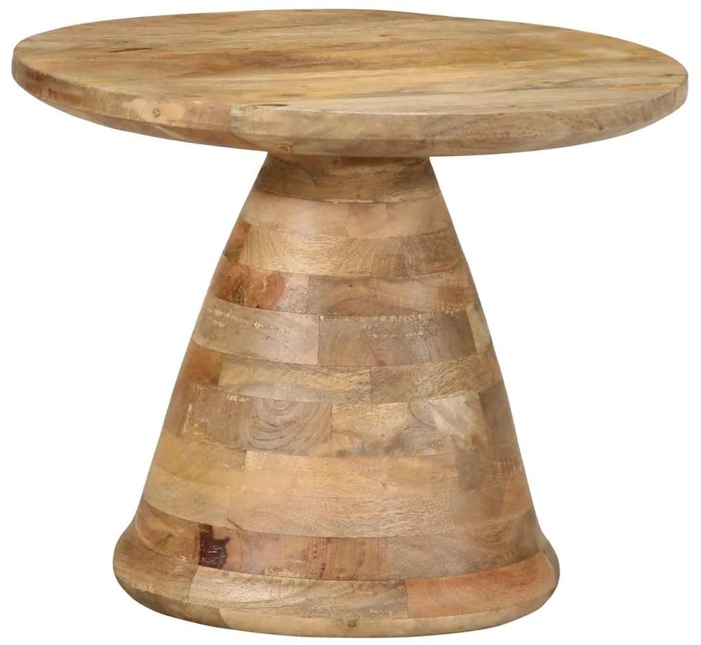 Mesa de apoio Ø50x40 cm madeira de mangueira maciça