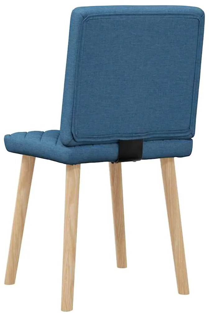 Cadeiras de jantar 2 pcs tecido azul